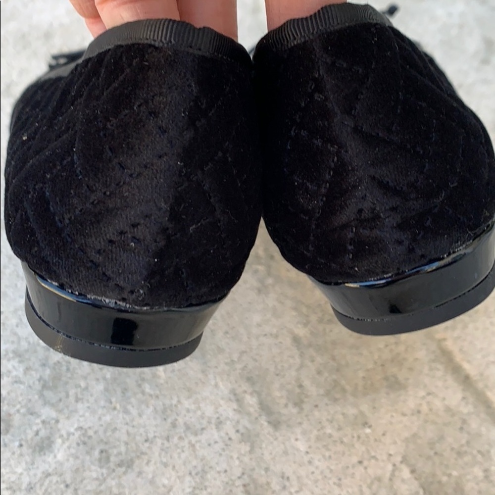 New! CL by Laundry Aris Quilted Velvet Flats 8.5 - Picture 5 of 7